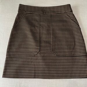 Banana Republic Plaid High Waisted Skirt